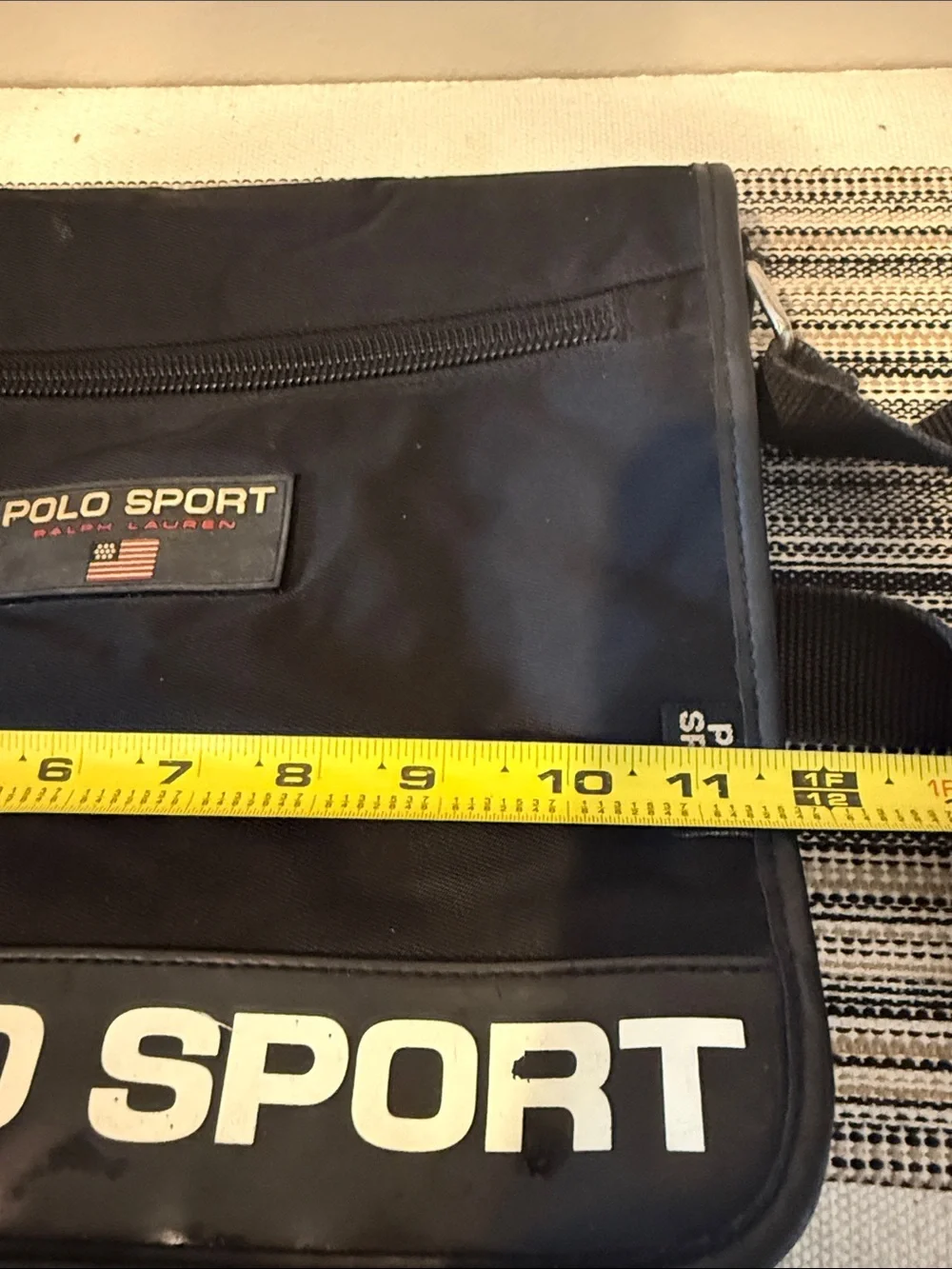 Vintage Polo Sport Ralph Lauren Navy Crossbody Messenger Bag 90’s Y2K